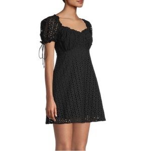 Finders Keepers Maria Schiffi Puff Sleeve Eyelet Dress